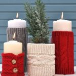 stol_bor_blagdanska_dekoracija_božić_diy_grane_svijeće_džemperi
